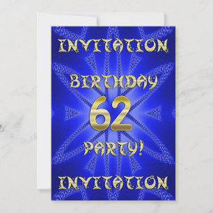 62º Convite de aniversário
