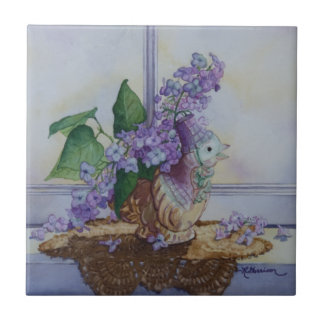 6298 Lilases em Bird Vase