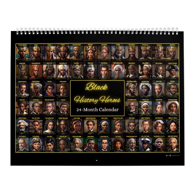 64 Heróis da História Negra: Um Calendário De 24 M (Capa)