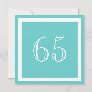 65º Convite de aniversário - Aqua