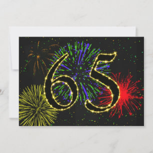 65.º convite à festa de aniversário
