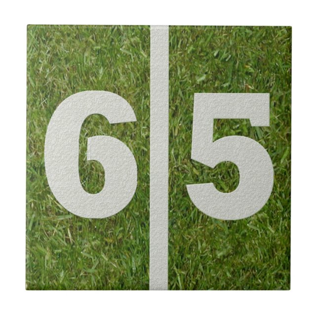 65th Azulejo customizável do futebol do (Frente)