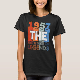 66. º Nascer De Camisa De Aniversário Em 1957 Mulh