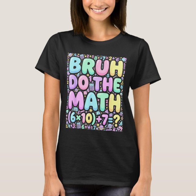 67 Camisa Seis Sete Meme 6-7 Meninos Meninas Bruh  (Frente)