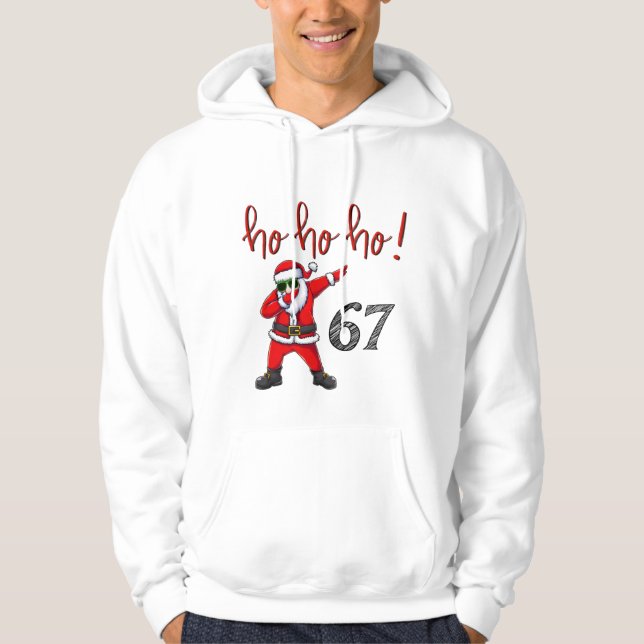 67 Camiseta de Natal do Papai Noel Dabbing  (Frente)