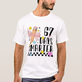 67 Dias de Escola Camiseta Engraçada de Estudante