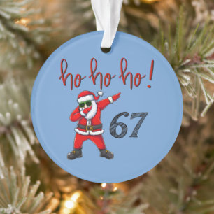 67 Enfeite de Natal do Papai Noel Dabbing