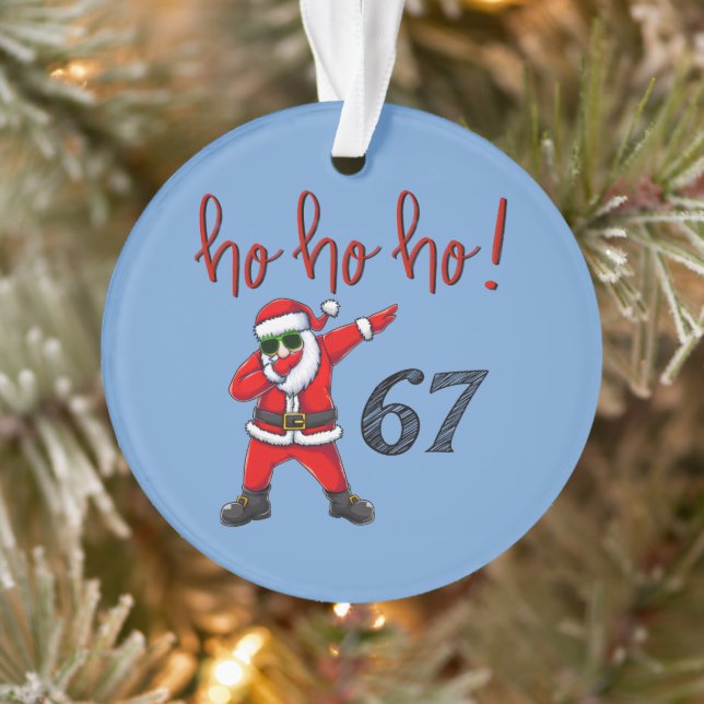 67 Enfeite de Natal do Papai Noel Dabbing  (Árvore)