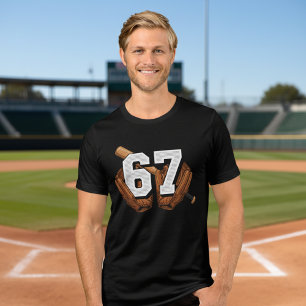 67 Luvas de Catcher de Beisebol Camiseta Esportiva