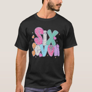 67 Meme seis Camiseta Sete 6 7 Engraçado Mulheres