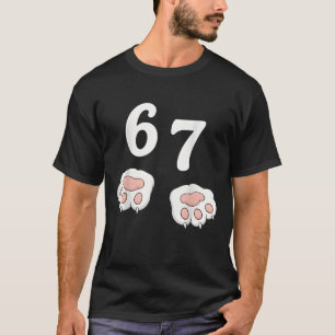 67 Meme Six Seven 6 7 Camisa Meme Divertido Gato 6