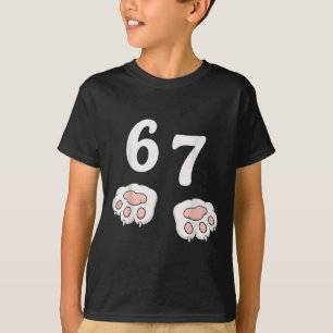 67 Meme Six Seven 6 7 Camisa Meme Gato Engraçado 6
