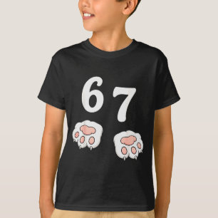 67 Meme Six Seven 6 7 Camisa Meme Gato Engraçado 6