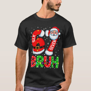 67 Six Seven 6 7 Meme Divertida Camisa de Natal do