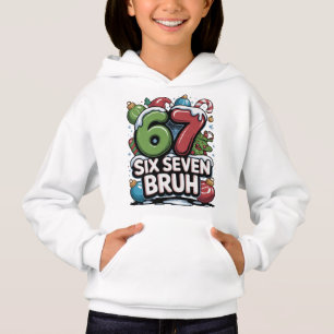 67 Six Seven Bruh Camiseta de Natal Divertida Pres