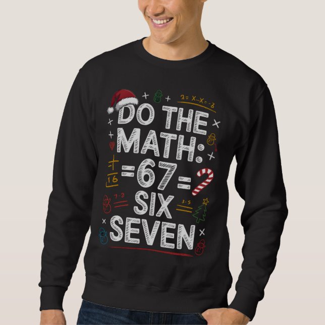 67 Six Seven Camisa de Matemática Divertida para F (Frente)