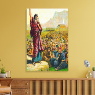 6:1 de Deuteronomy - 9 amam e obedecem canvas do