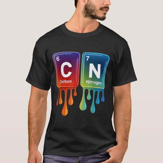 6 7 Camisa engraçada de ciência professor de quími (Frente)