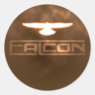 6 adesivos Falcon 3"