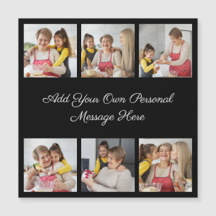 6 Colagem de Fotografias Adicionar o Cartão Magnét