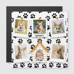 6 Colagem de Fotos Adicionar Nome Cartão Magnético