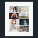 6 Colagem de Fotos Personalizada<br><div class="desc">Crie um impressão personalizado de colagem de fotos de Ricaso - adicione 6 fotos individuais para fazer uma colagem de fotos</div>