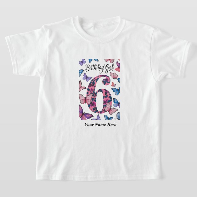6 de aniversário Design de Camisa de aniversário c (Postura )