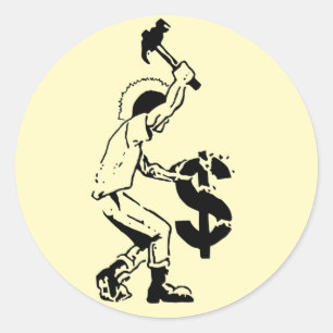 6 embalagens de adesivos Anarcho-punk