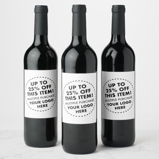 6 etiquetas de vinho personalizadas 25% DESCONTO d (Garrafas)