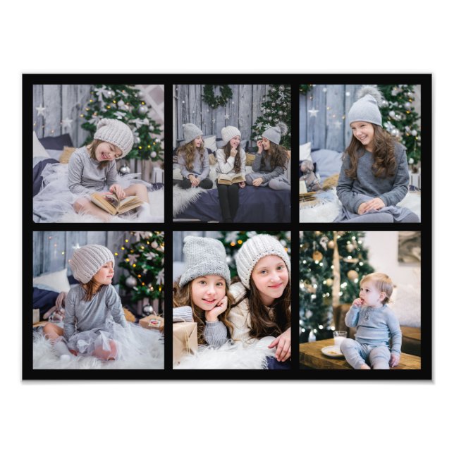 6 Grelha da Galeria de Fotografias Mostrar Preto P (Frente)