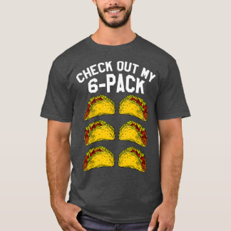 6 Malhações Taco Engraçado Gym Mexicano Top para T