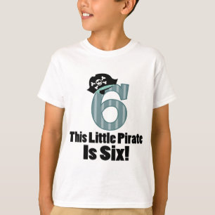 6a camisa bonito do pirata do aniversário para