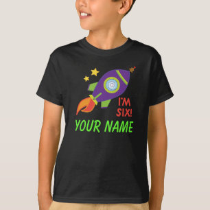 6a camiseta personalizada de Rocketship do