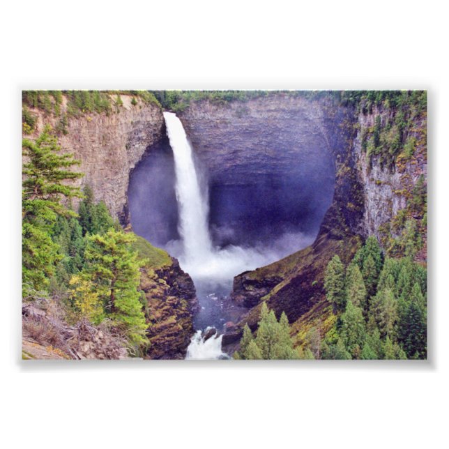 6x4 foto da cascata canadense (Frente)
