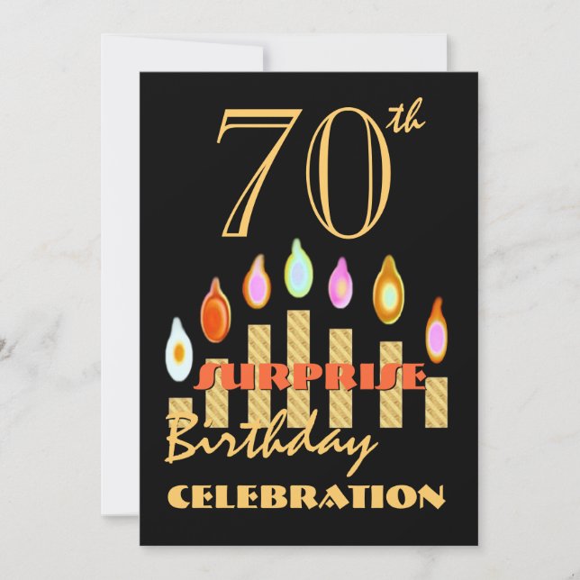 70 - 79.o convite de aniversário da SURPRESA (Frente)