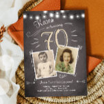 70 Aniversário Convite Vintage 70 Aniversário<br><div class="desc">Europeia: Um jeito perfeito de convidar seus convidados para esta festa de aniversário especial!</div>