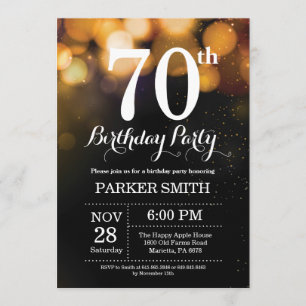 70 Aniversário do Convite Dourado