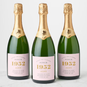 70 Aniversário Nome 1952 Chic Elegante De Cinza R