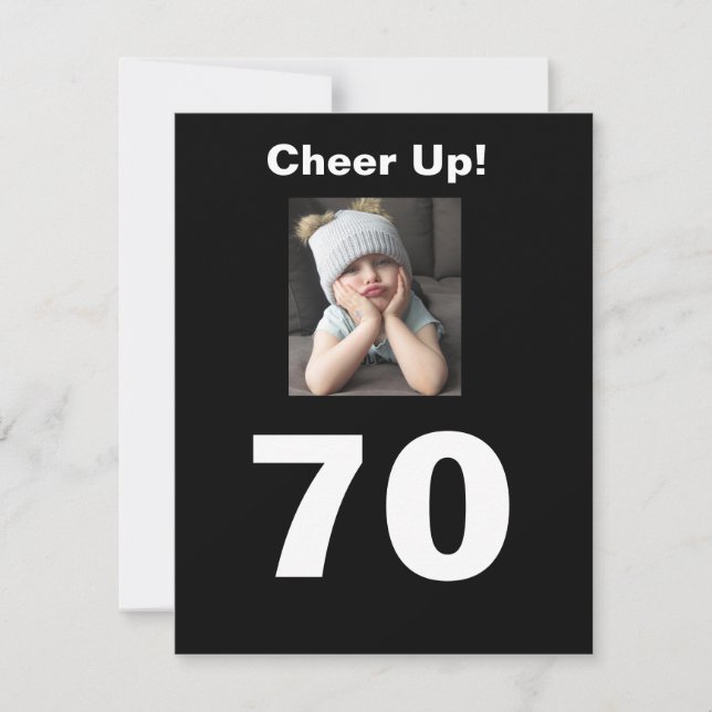 70 Birthday Anime-se Celebrando Garota Bonita (Frente)