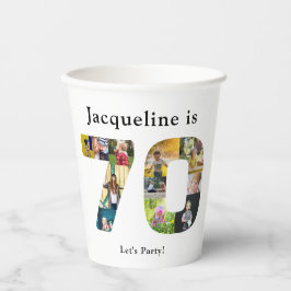 70 Birthday Design da sua própria Colagem de Fotos