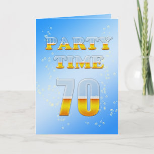 70 convite de aniversário com muita cerveja