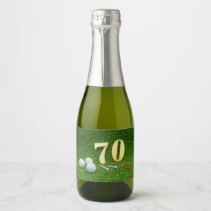 70 de aniversário com bola de golfe verde