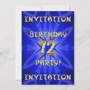 72º Convite de aniversário
