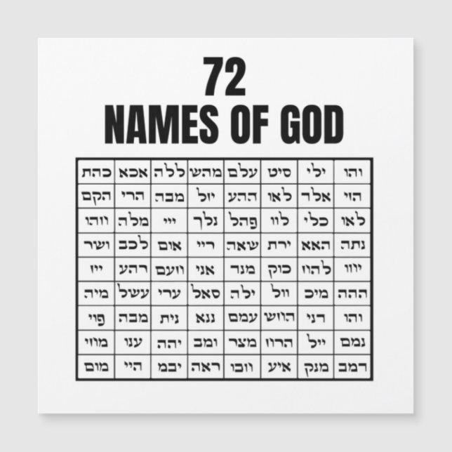 72 Names of God (Frente)