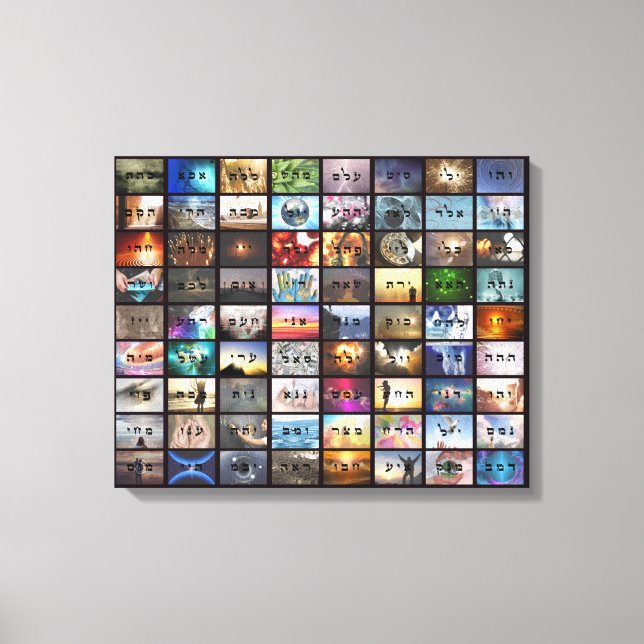 72 Nomes de Deus Canvas Impressão (Frente)