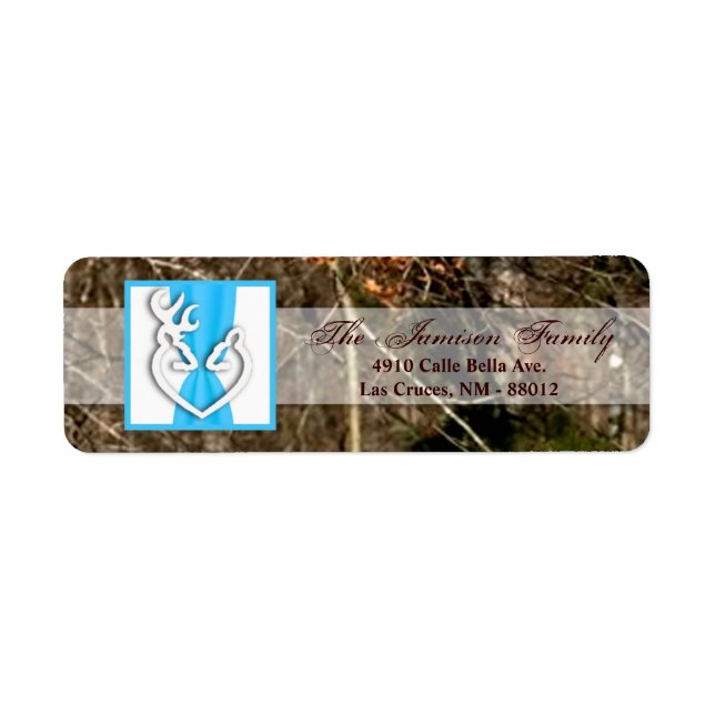 .75"x2.25" Retorno de etiqueta de endereço - Casal (Frente)