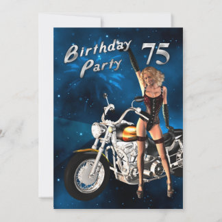 75th Convite de aniversário