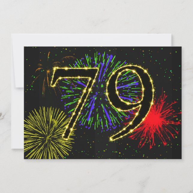 79º convite à festa de aniversário (Frente)