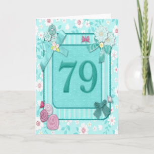 79.o cartão de aniversário com flores