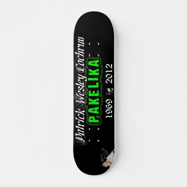 7 1/4" Pakelika Tribute Skateboard Deck (Frente)
